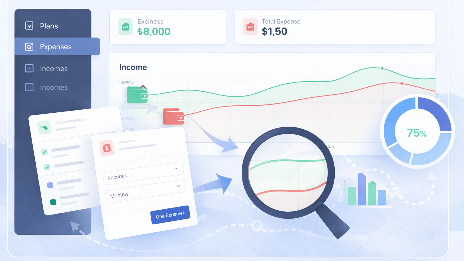 Income Expense Tracker Dashboard