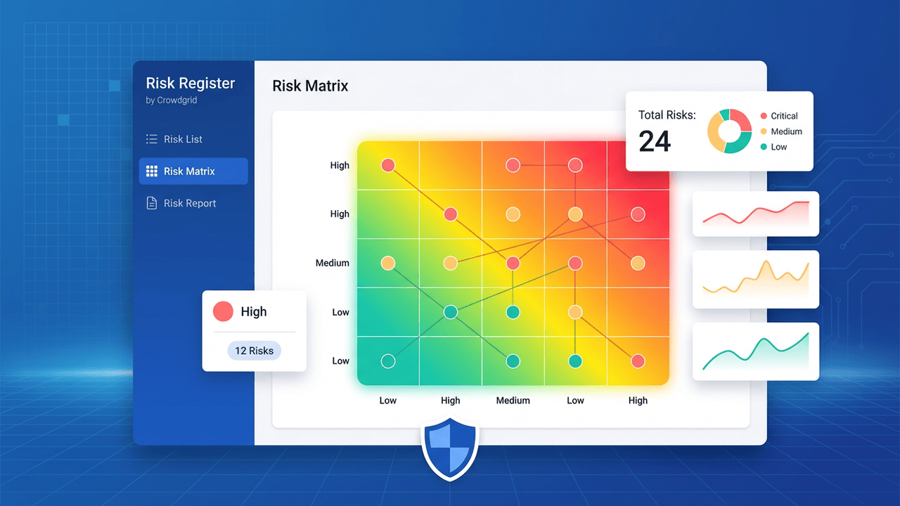 Risk matrix and reporting dashboard
